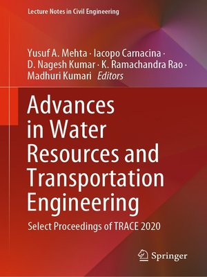 cover image of Advances in Water Resources and Transportation Engineering